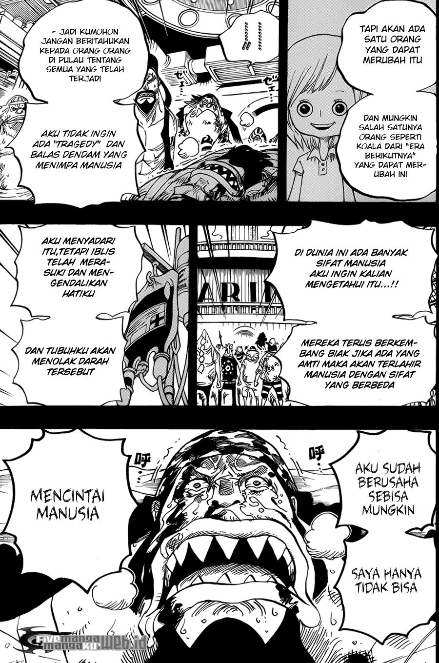 One Piece Chapter 623 – Si Bajak Laut Fisher Tiger - 153
