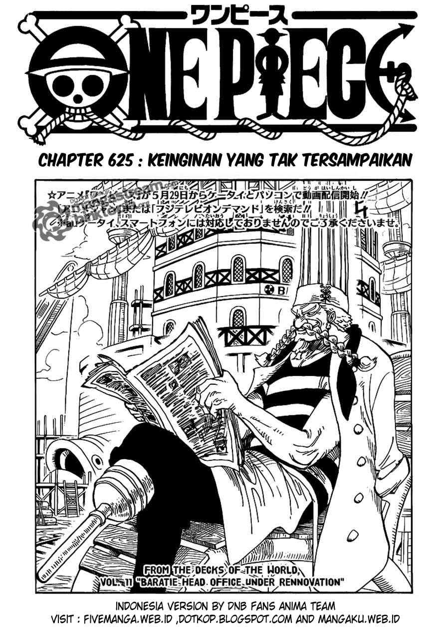 One Piece Chapter 625 – Hasrat Yang Terwariskan - 109