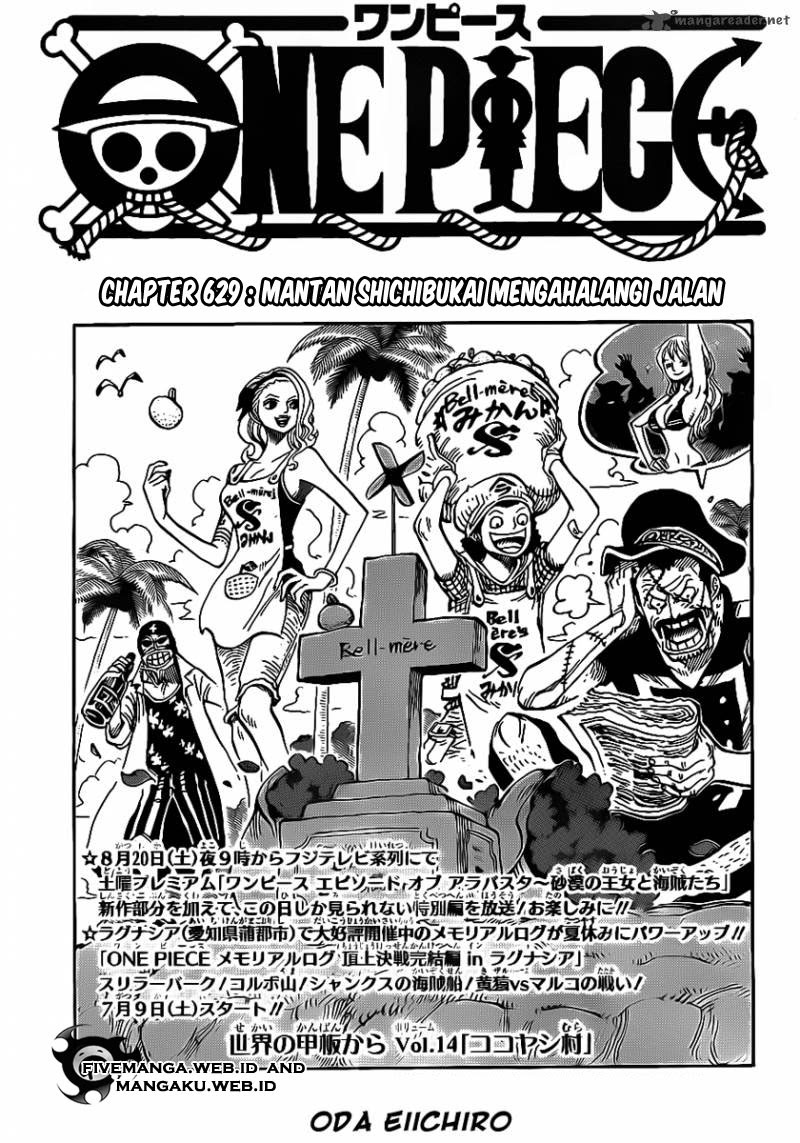 One Piece Chapter 629 – Mantan Shicibukai Yang Menghalangi Jalan - 121