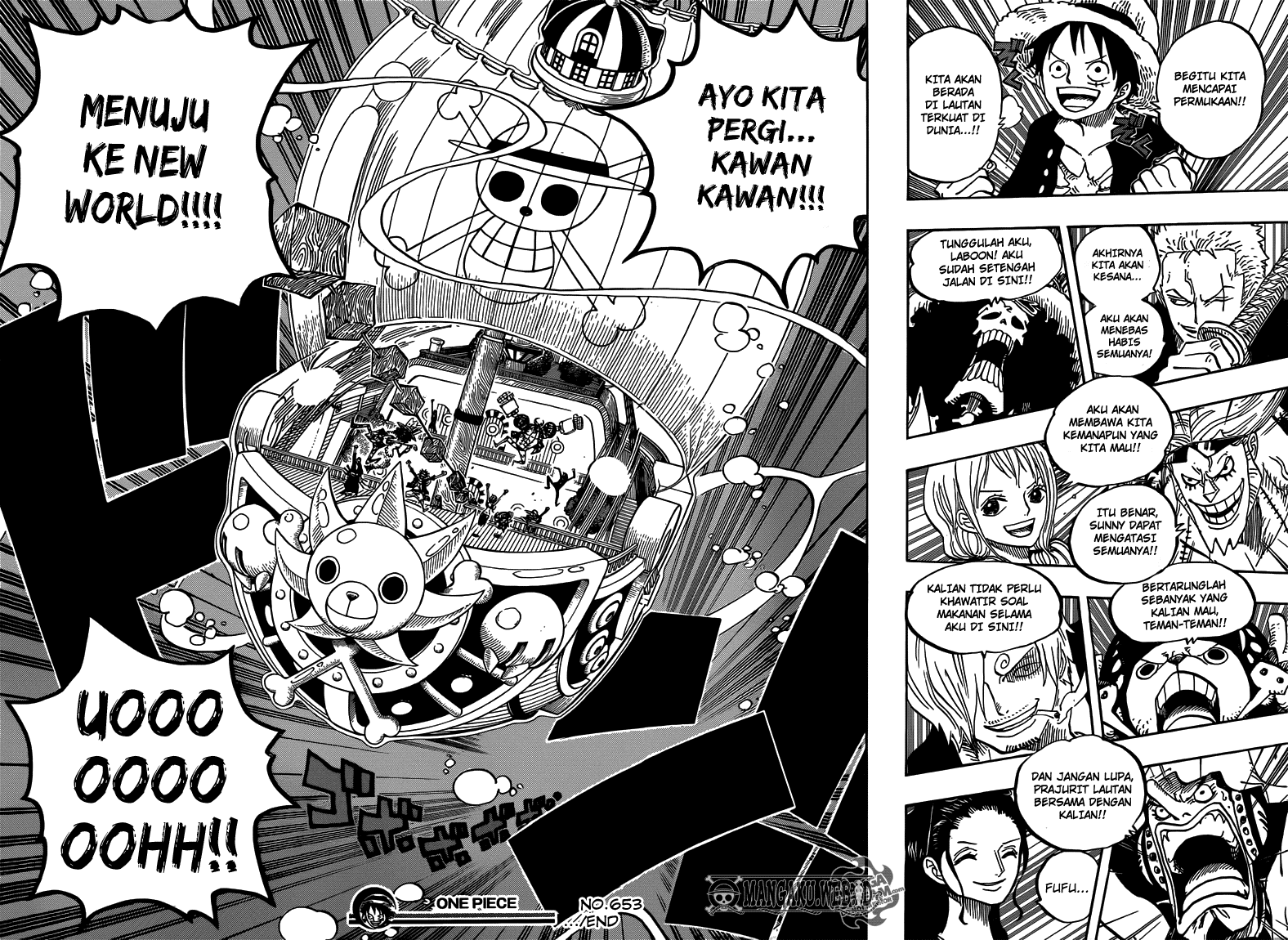 One Piece Chapter 653 – Topi Seorang Pahlawan - 157