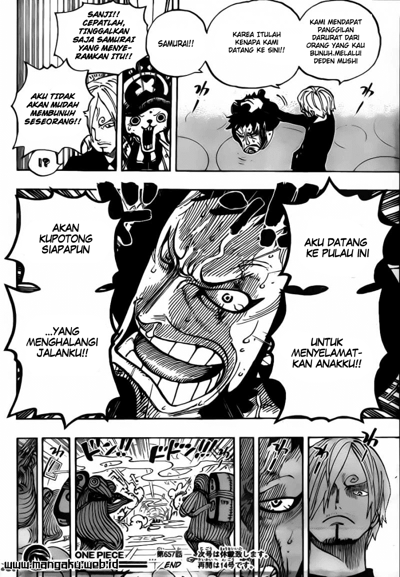 One Piece Chapter 657 – Sebuah Kepala Yang Terpenggal - 153