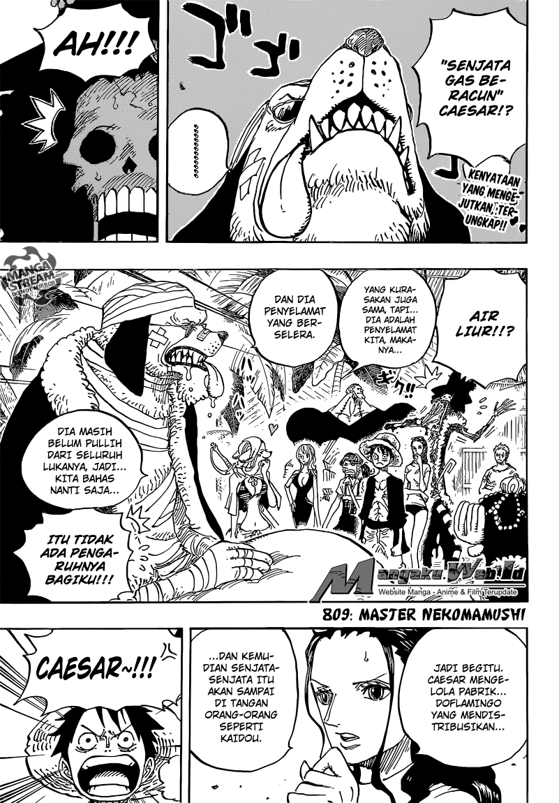 One Piece Chapter 809 – Master Nekomamushi - 129