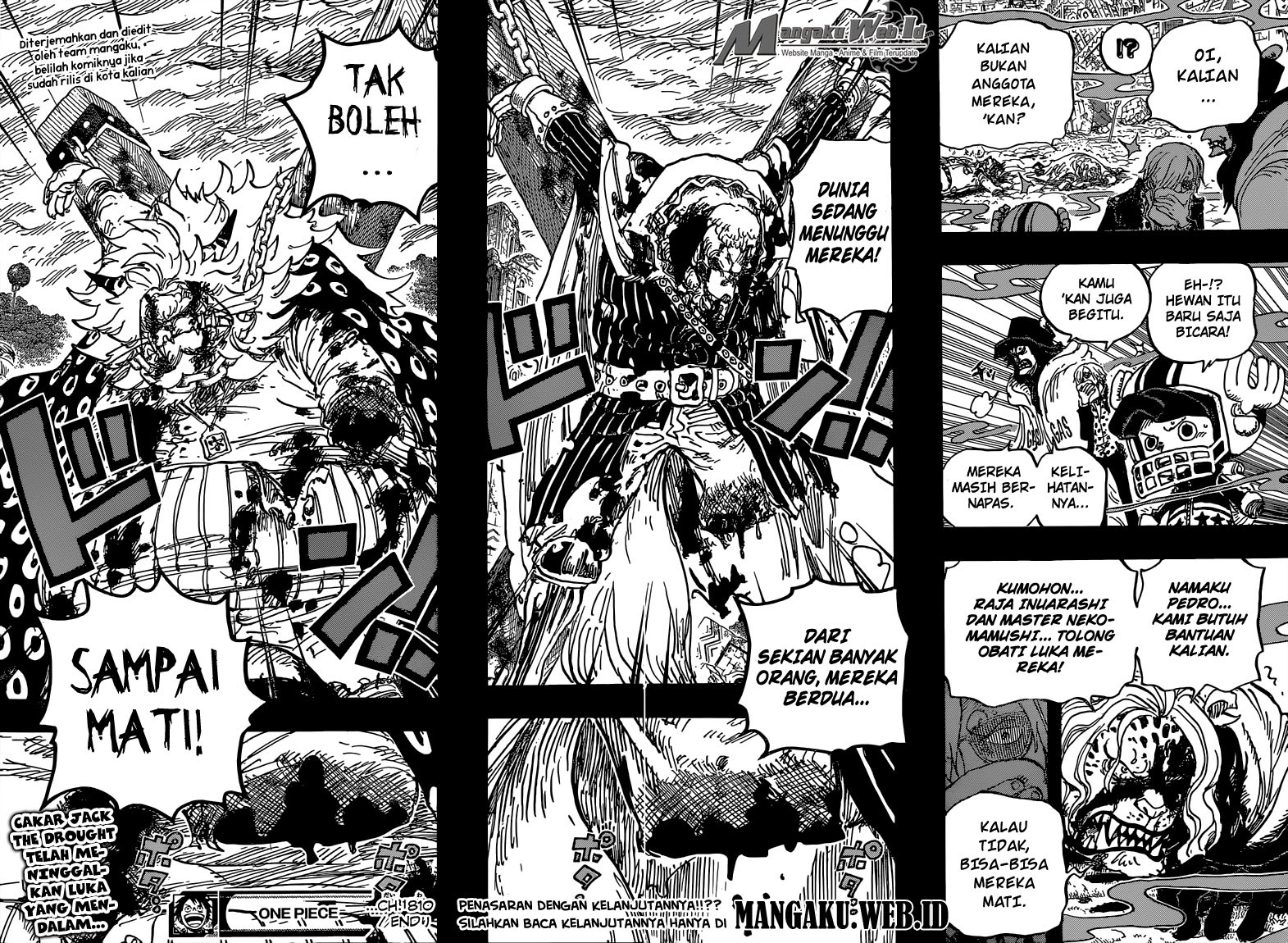One Piece Chapter 810 – Bajak Laut Curly Hat Tiba - 159
