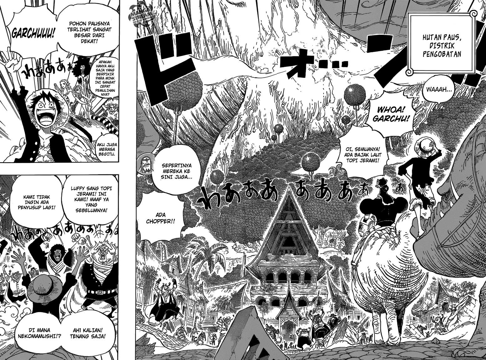 One Piece Chapter 814 Ayo Pergi Mengunjungi Master Nekomamushi - 131