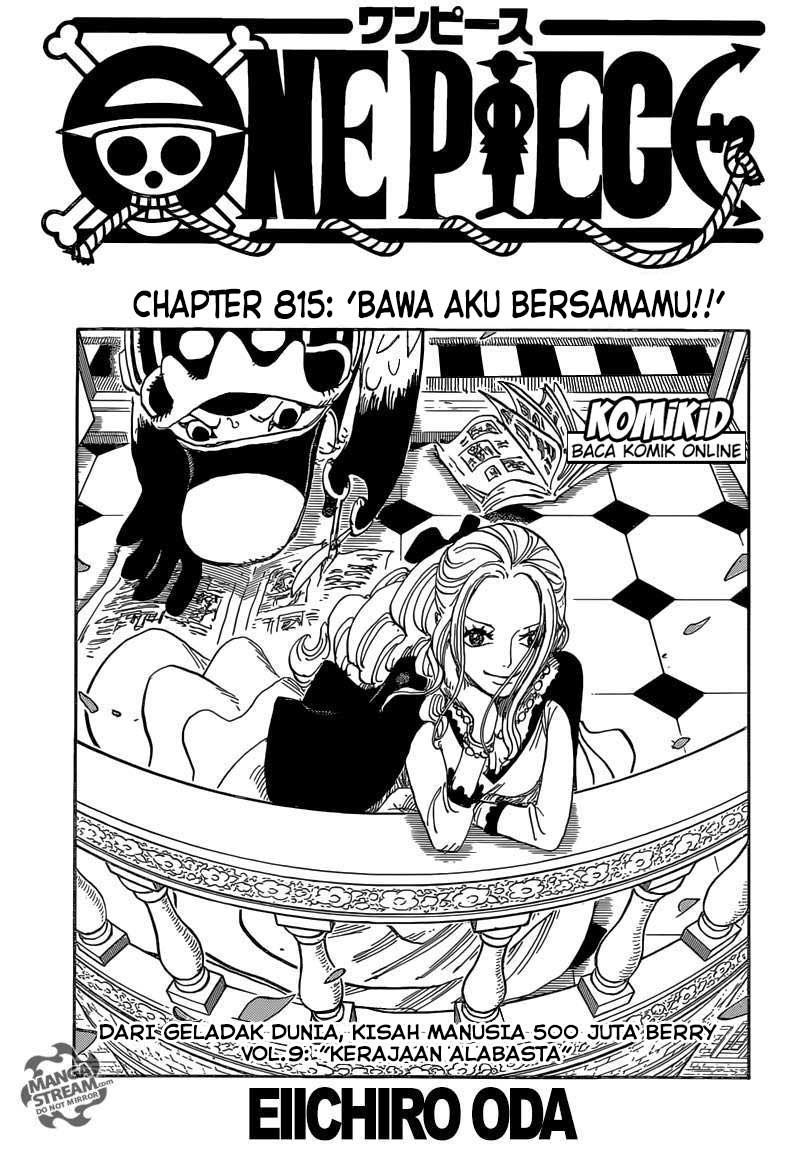 One Piece Chapter 815 Bawa Aku Bersamamu!! - 111