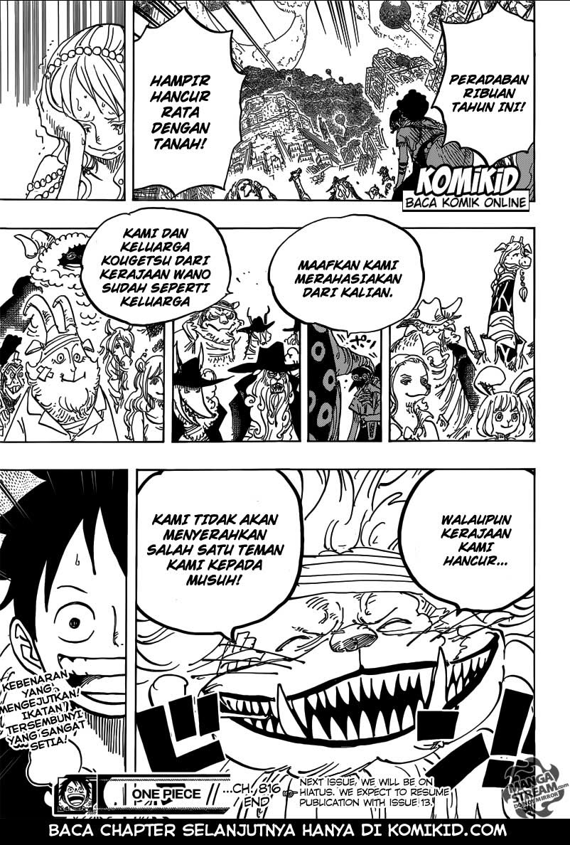 One Piece Chapter 816 Anjing Vs Kucing - 135