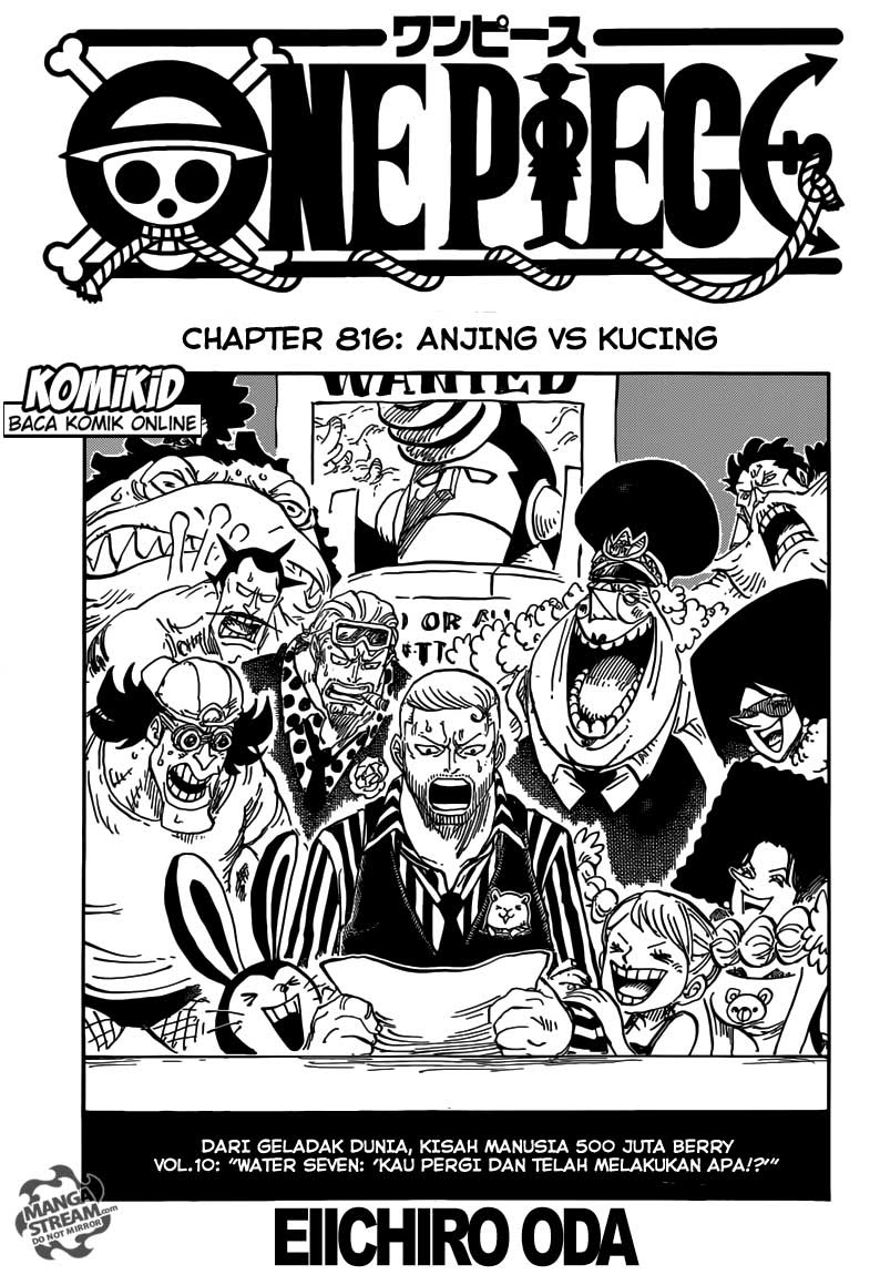 One Piece Chapter 816 Anjing Vs Kucing - 105