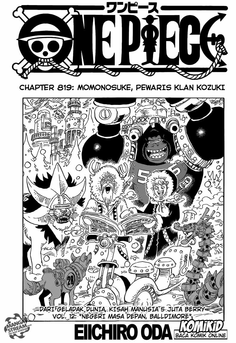 One Piece Chapter 819 Momonosuke, Putra Mahkota Klan Kouzuki - 129