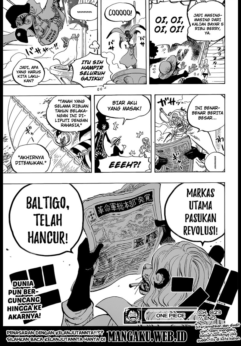 One Piece Chapter 823 Pergerakan Dunia - 159