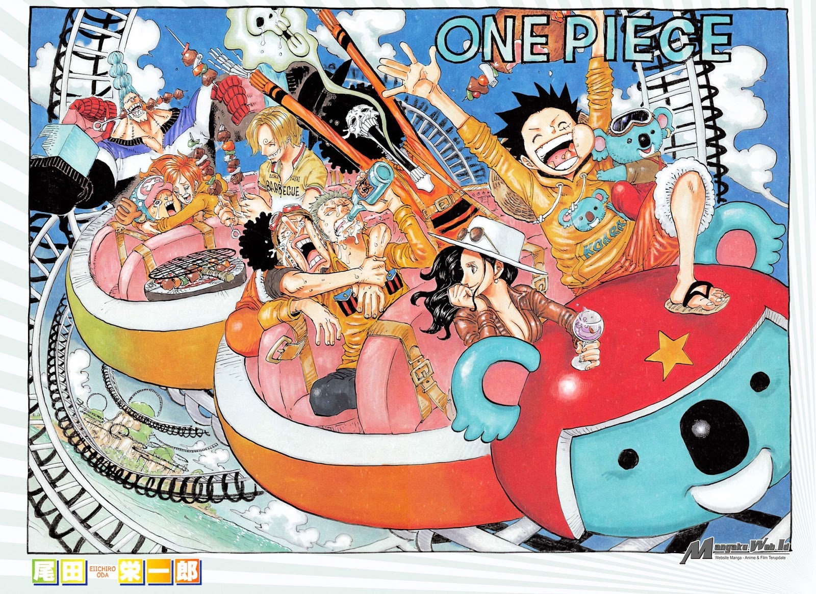 One Piece Chapter 824 Permainan Bajak Laut Kecil - 135