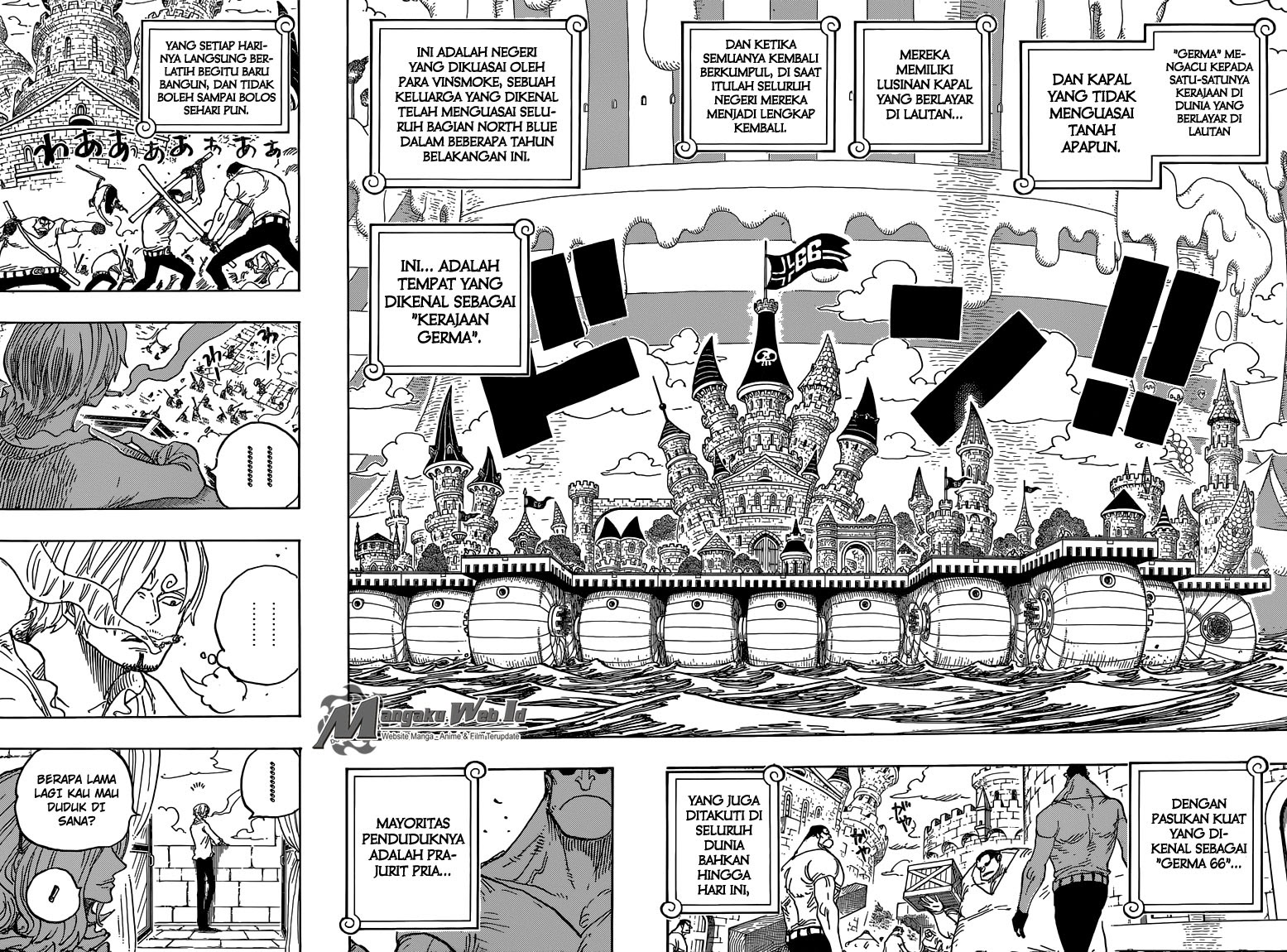 One Piece Chapter 832 – Kerajaan Germa - 135