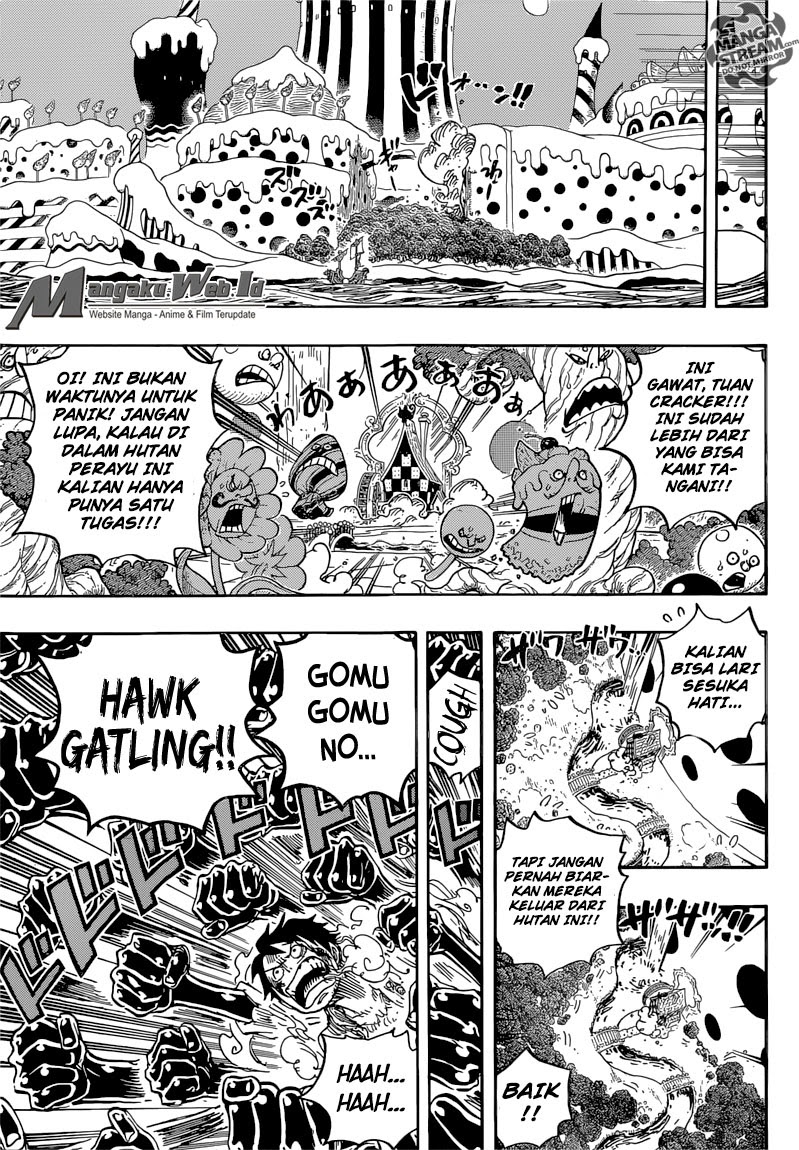 One Piece Chapter 837 – Luffy Vs Komandan Cracker - 121