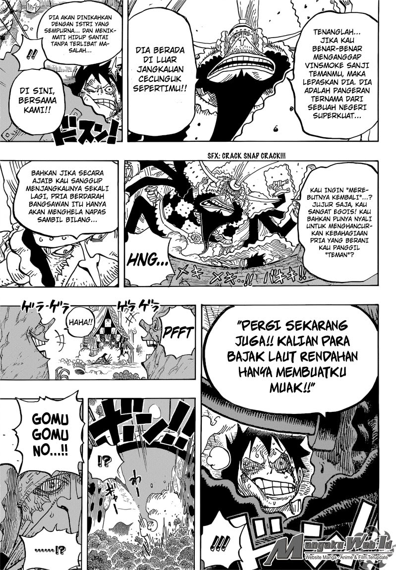 One Piece Chapter 837 – Luffy Vs Komandan Cracker - 125