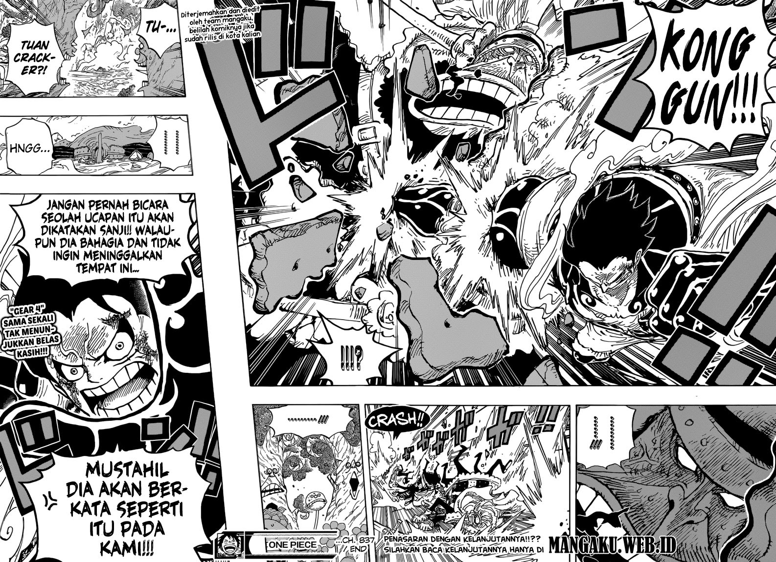 One Piece Chapter 837 – Luffy Vs Komandan Cracker - 127