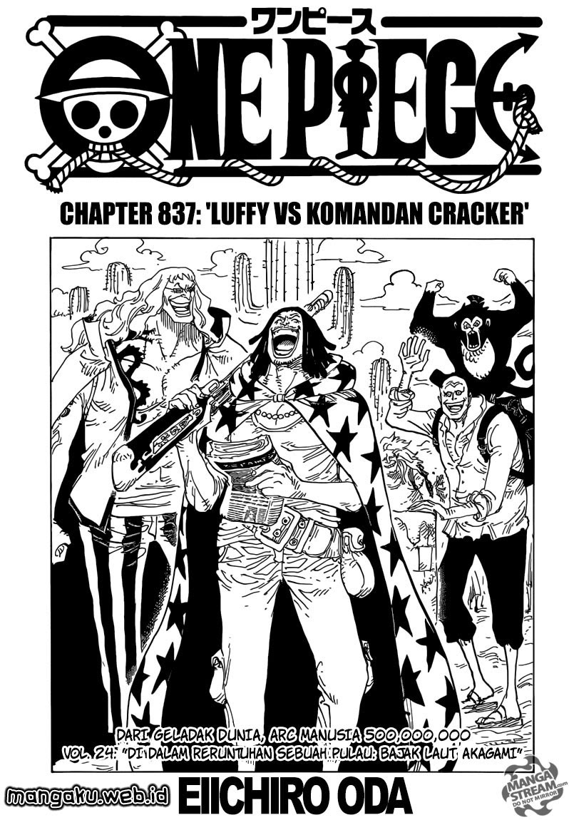 One Piece Chapter 837 – Luffy Vs Komandan Cracker - 99