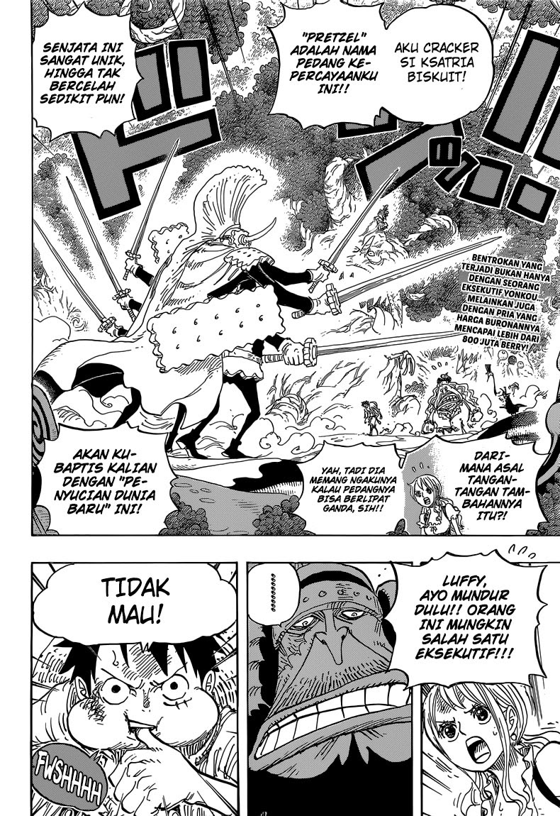 One Piece Chapter 837 – Luffy Vs Komandan Cracker - 101