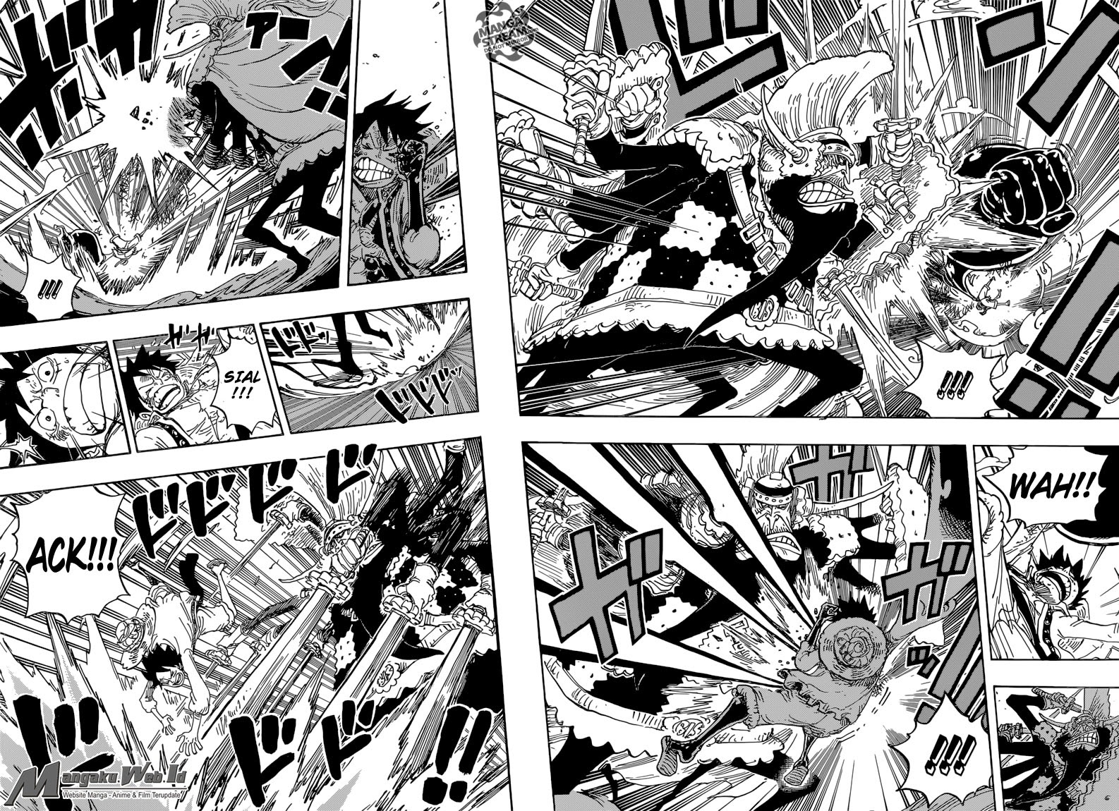 One Piece Chapter 837 – Luffy Vs Komandan Cracker - 105