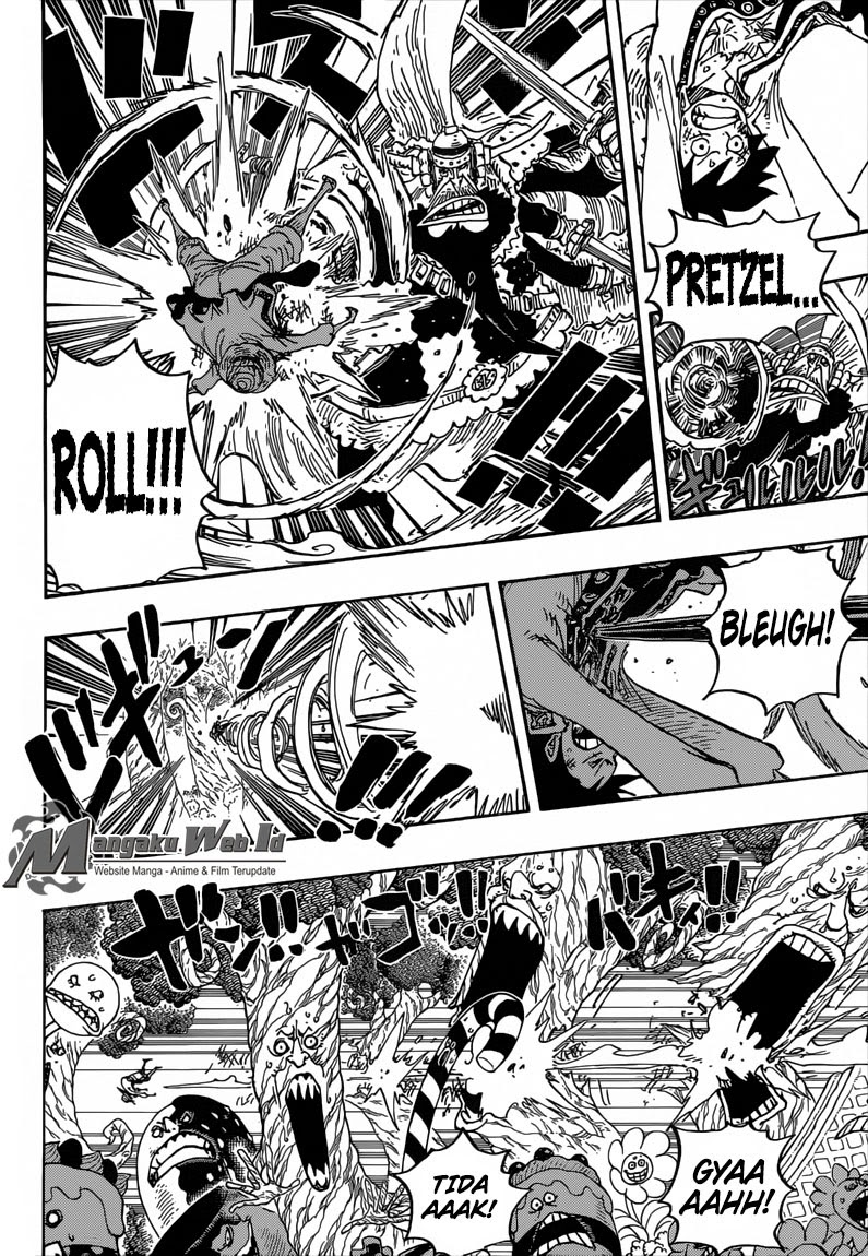 One Piece Chapter 837 – Luffy Vs Komandan Cracker - 107