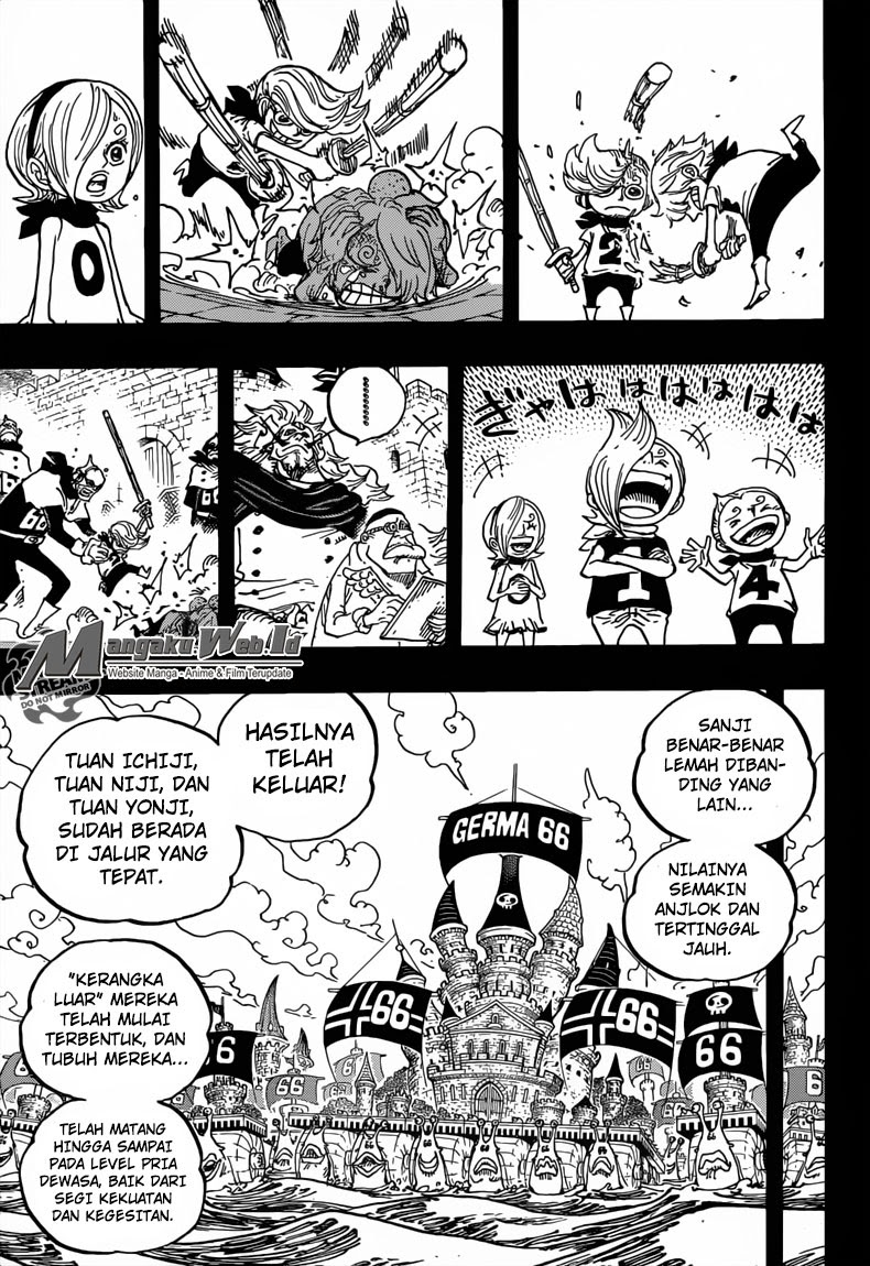 One Piece Chapter 840 – Topeng Besi - 135