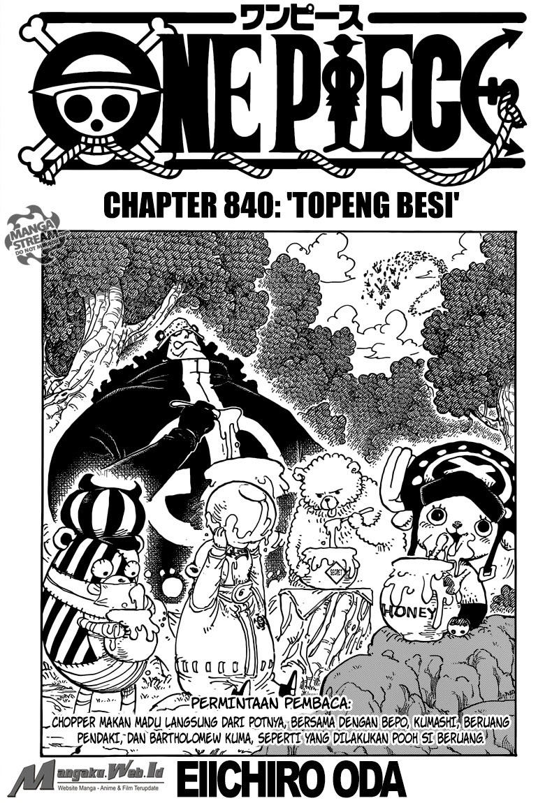 One Piece Chapter 840 – Topeng Besi - 111