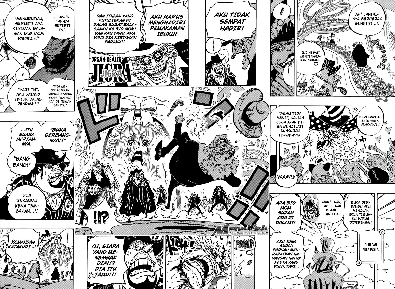 One Piece Chapter 860 – Pesta Dimulai Jam 10 - 97