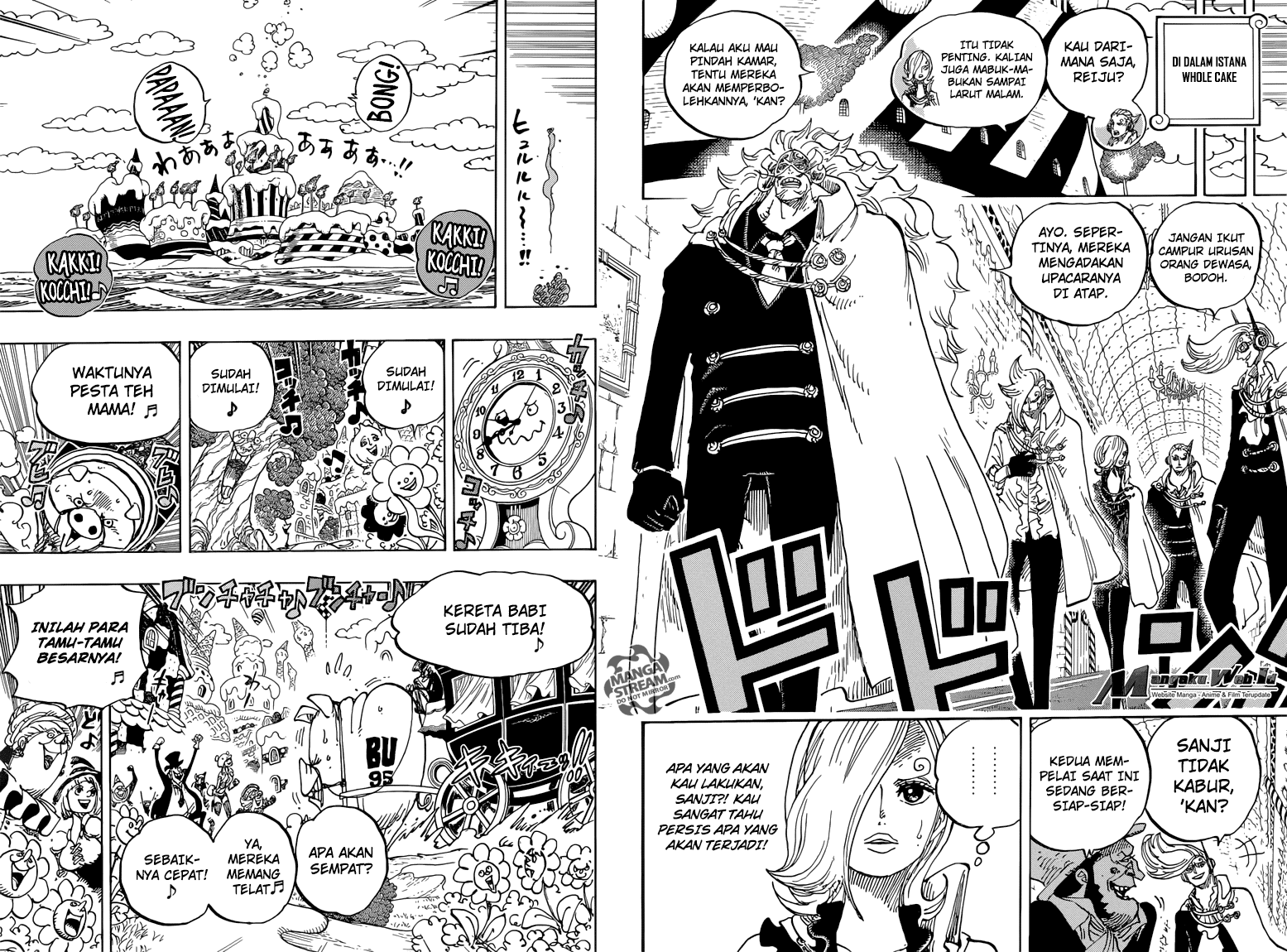 One Piece Chapter 860 – Pesta Dimulai Jam 10 - 91