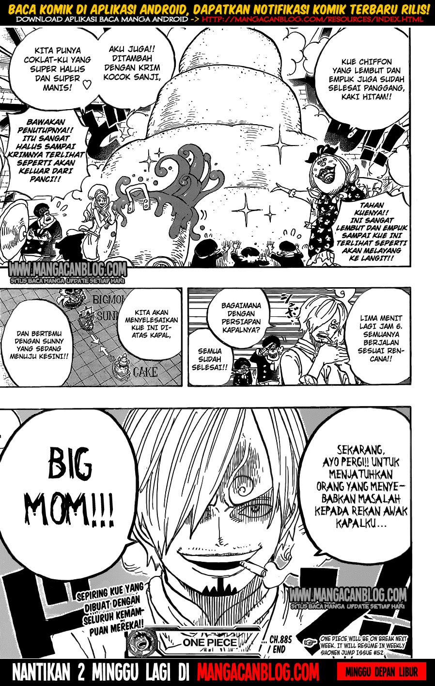One Piece Chapter 885 - 135