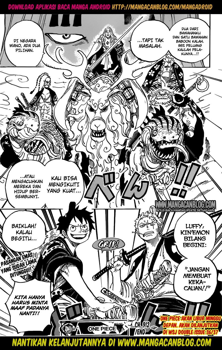 One Piece Chapter 912 - 173