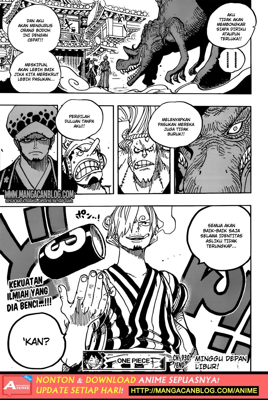 One Piece Chapter 930 Indo - 119