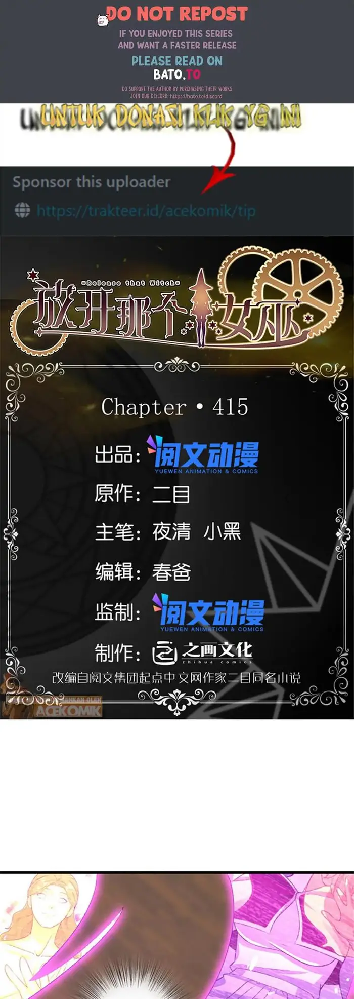 Release That Witch Chapter 415 - 421